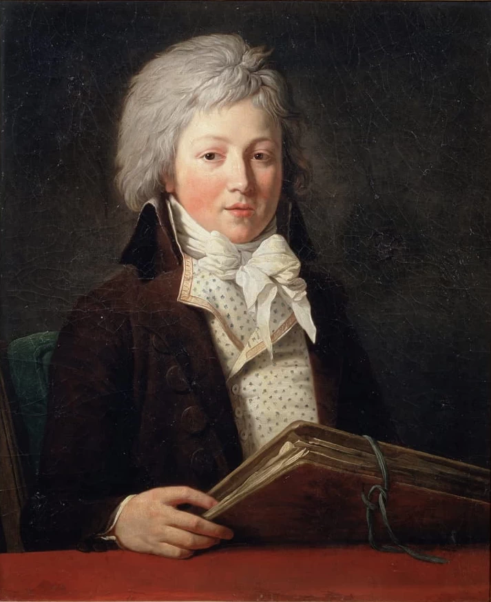 Ritratto di un giovane con una cartelletta di disegn - Pushkin Museum, Moscow